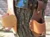 Light-and-Medium-Brown-Plano-Holstar-Beer-Holster-with-Solar-System-Belt-Buckle 2